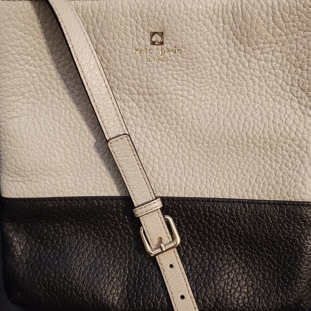 NWOT Kate Spade Crossbody black & ivory purse